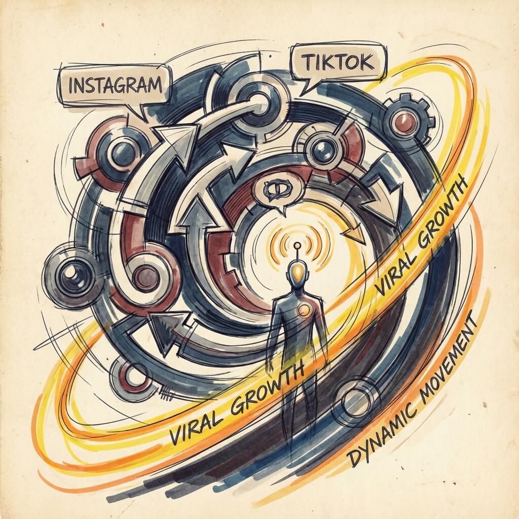 Stratégie Visuelle Instagram TikTok Draveil - Viralité