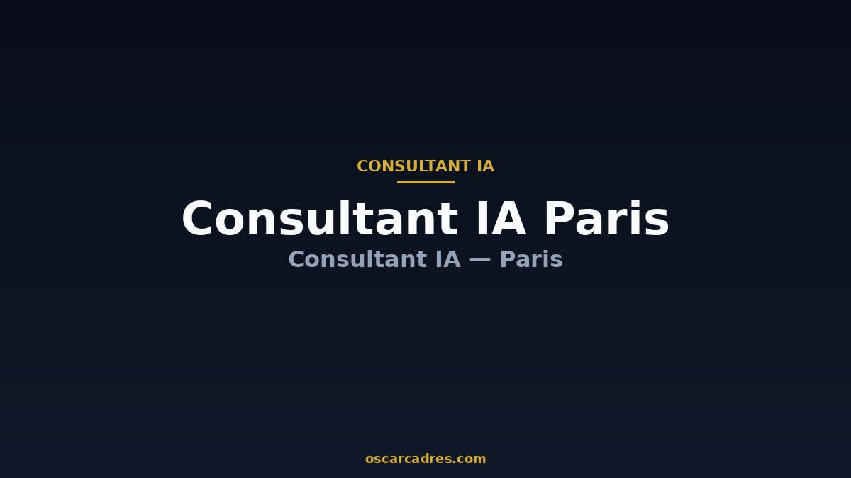 Consultant IA Paris - Consultant IA Paris